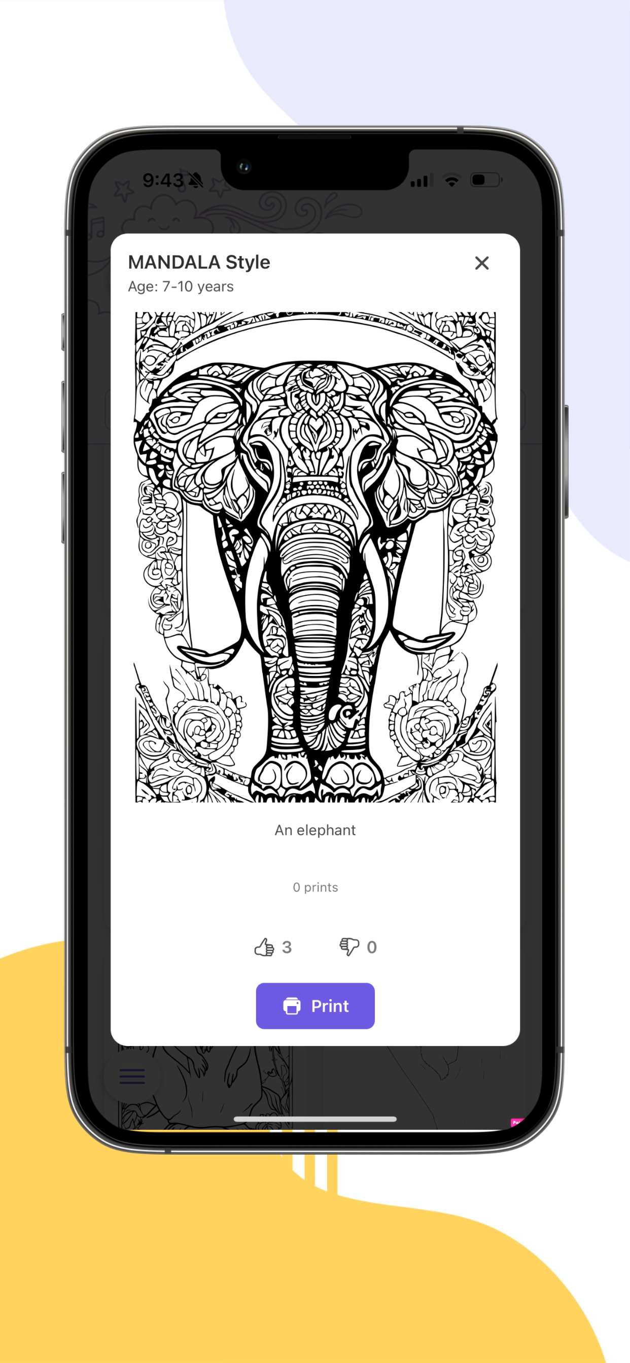 Mandala coloring page